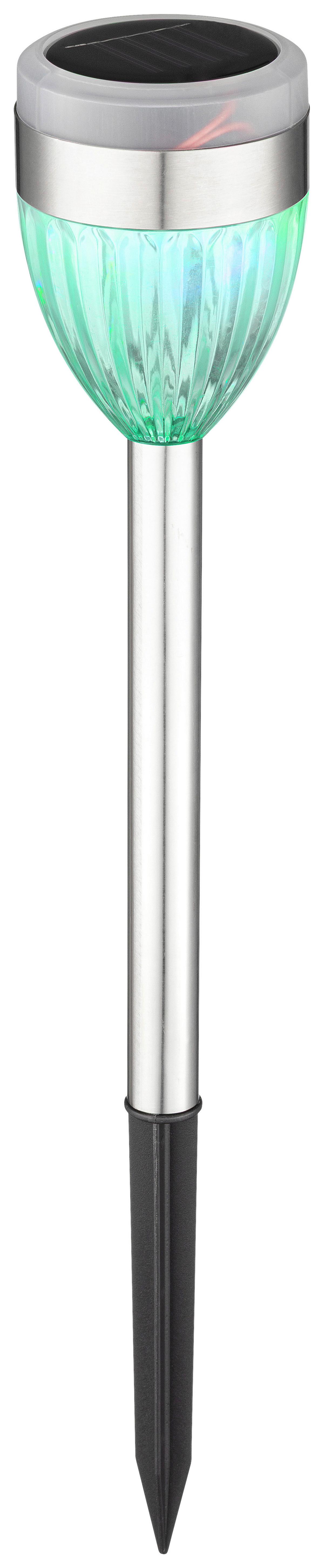 SOLÁRNE SVIETIDLO SECHSER - čierna/farba ušľachtilej ocele, Romantik / Landhaus, kov/plast (6/36,5cm) - Mömax