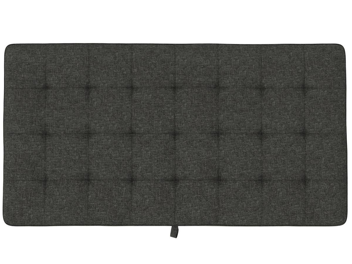 Hocker Palermo Anthrazit, mit Stauraum - Anthrazit/Schwarz, Basics, Textil (130/43/69cm) - Livetastic