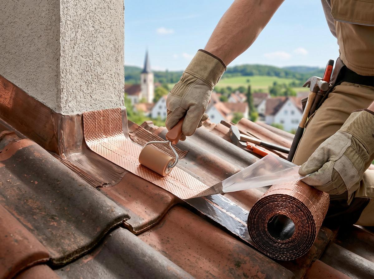 Dachschutz Kupfer zur Abdichtung und reparatur - Kupferfarben, Basics, Metall (500/19,5/2cm) - Prestige Home
