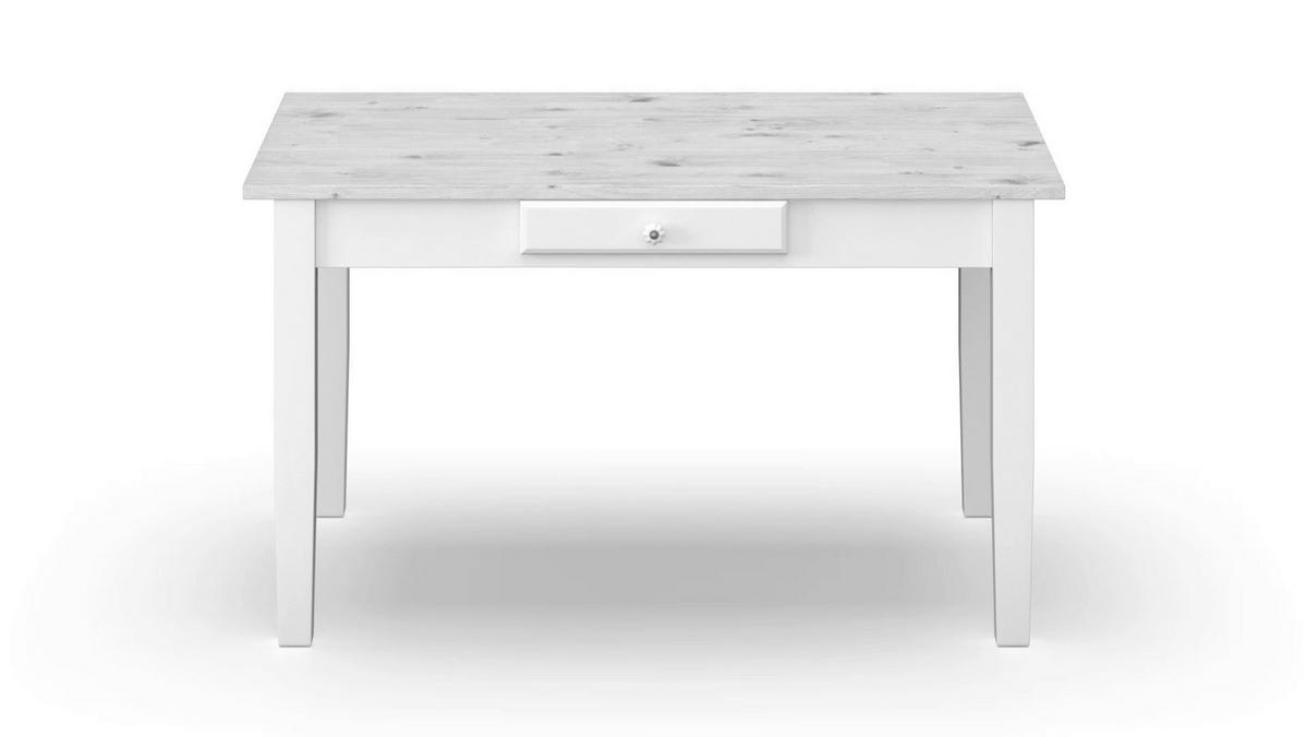 Jídelní stůl CAMDEN CAMDEN 140x90 - bílá/barvy borovice, Moderní, dřevo/kompozitní dřevo (140/79/90cm) - Bessagi Home