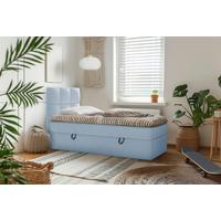 Boxbett Polly - Blau/Schwarz, MODERN, Holz/Holzwerkstoff (90/200cm) - MID.YOU