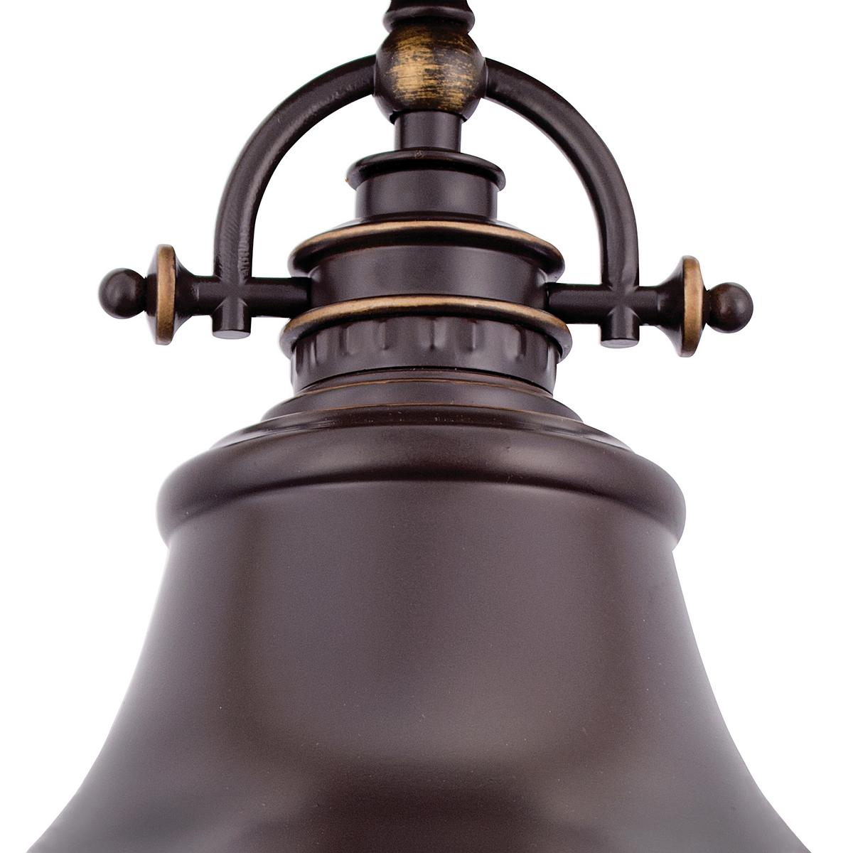 Hängeleuchte Emery H: 37,7 cm 1-Flammig Bronzefarben - Bronzefarben, Design, Glas/Metall (28.4/37.7cm) - Elstead Lighting