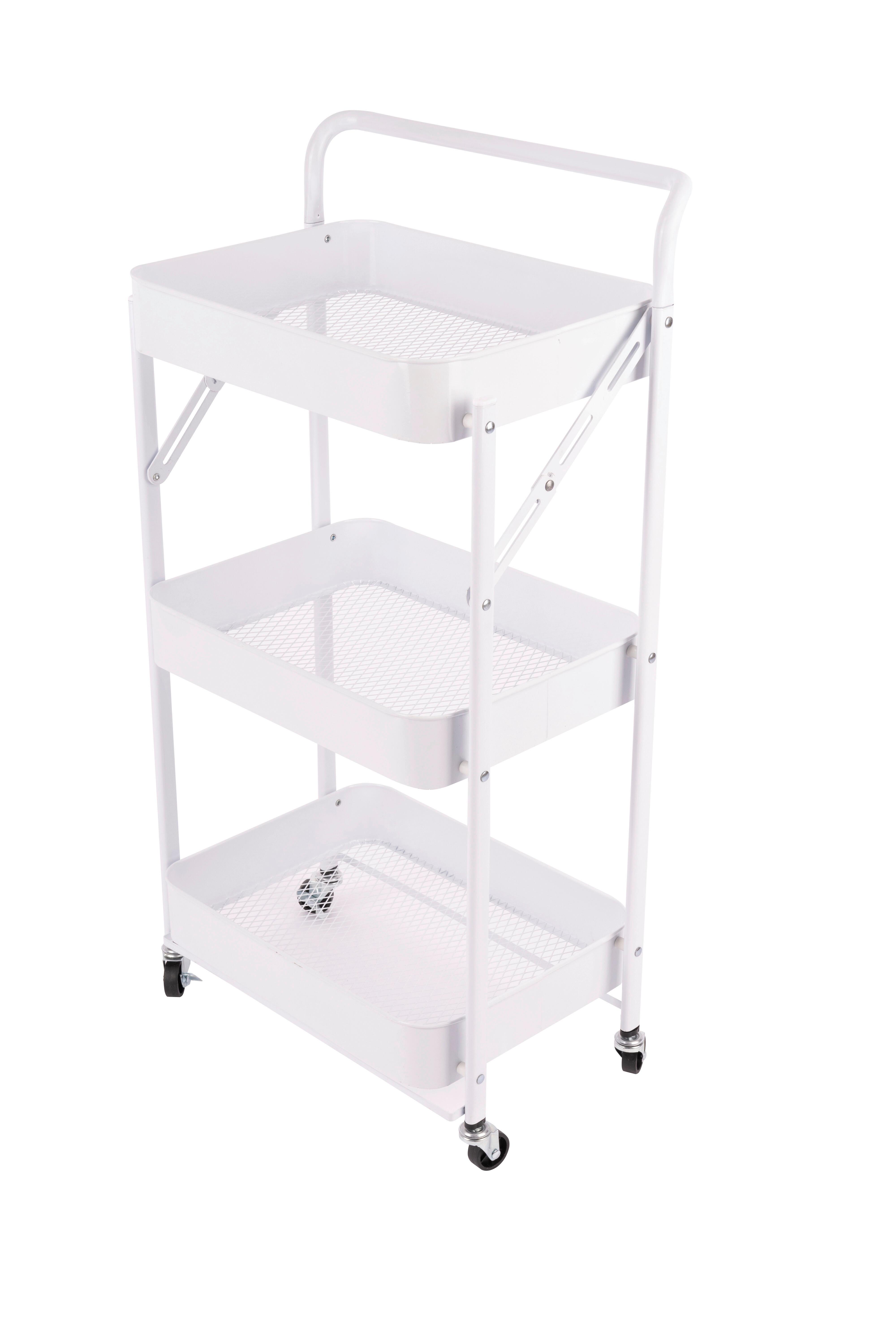 REGAL Leonie Weiß B: 45cm - Weiß, Basics, Kunststoff/Metall (45/30/87cm)