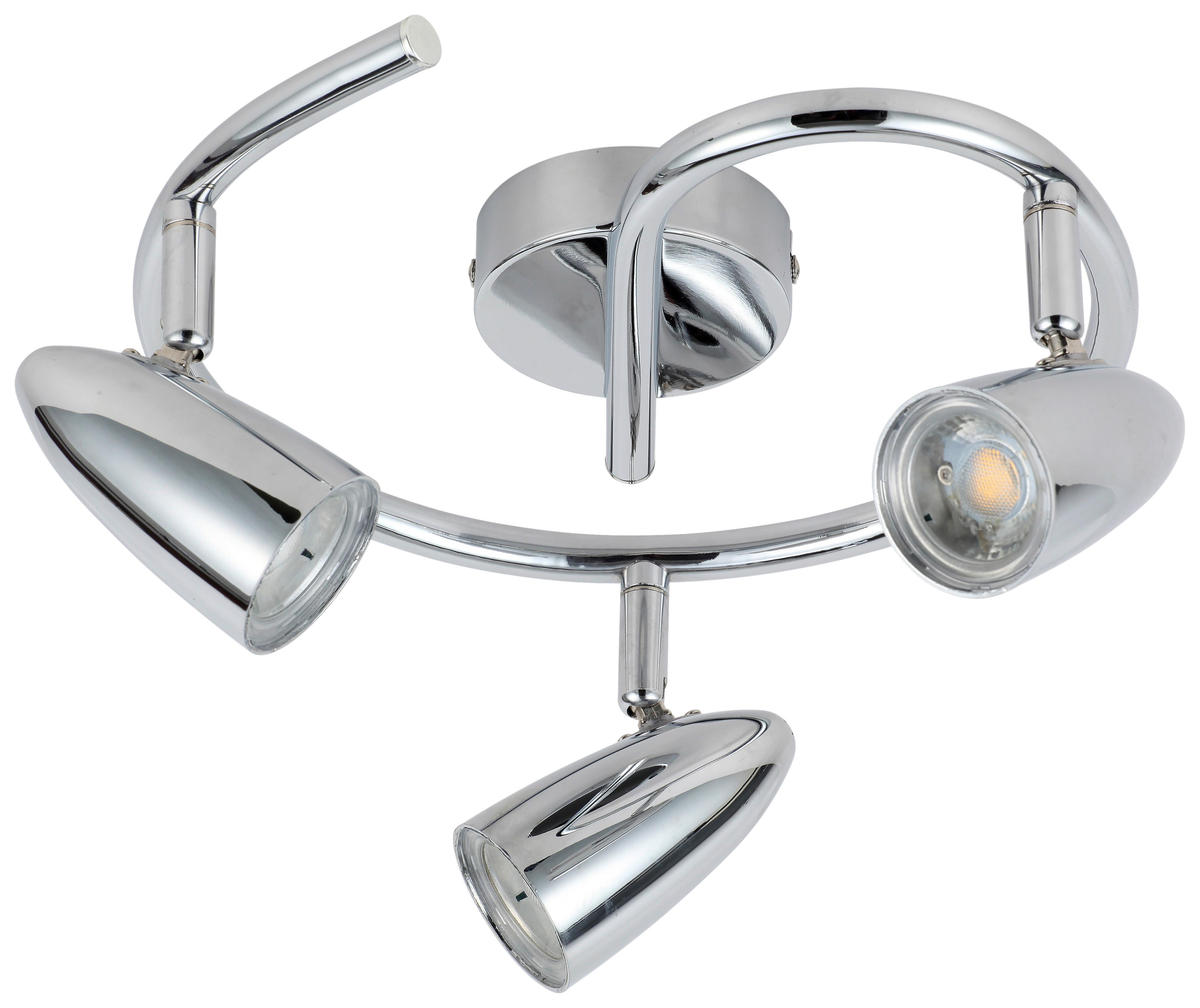LED-DECKENSTRAHLER 93-49612 LIBERTY - Chromfarben, KONVENTIONELL, Metall (27cm)