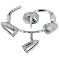 LED-DECKENSTRAHLER 93-49612 LIBERTY - Chromfarben, KONVENTIONELL, Metall (27cm)