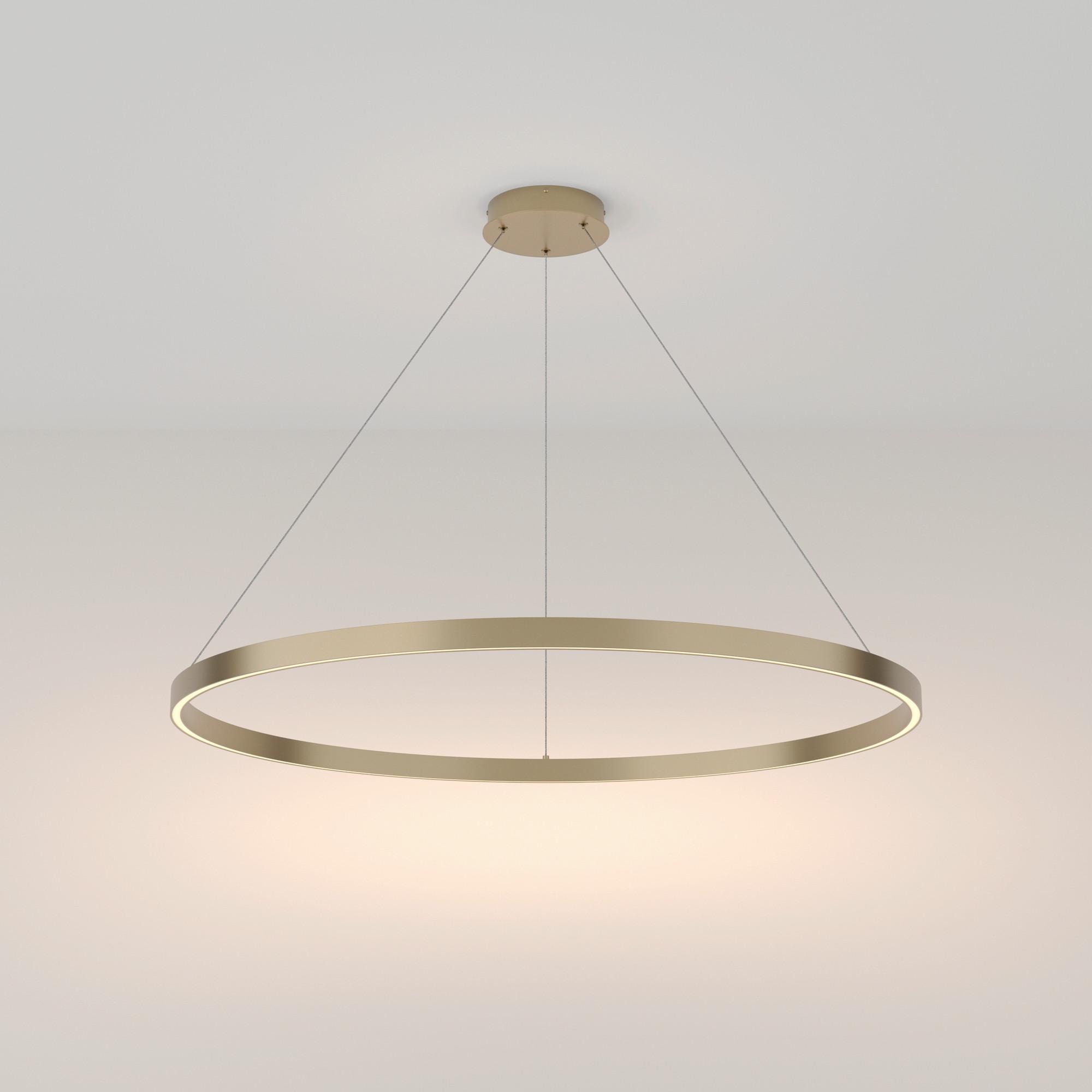 Pendelleuchte Rim - Messingfarben, Trend, Metall (100/3,5cm) - MAYTONI