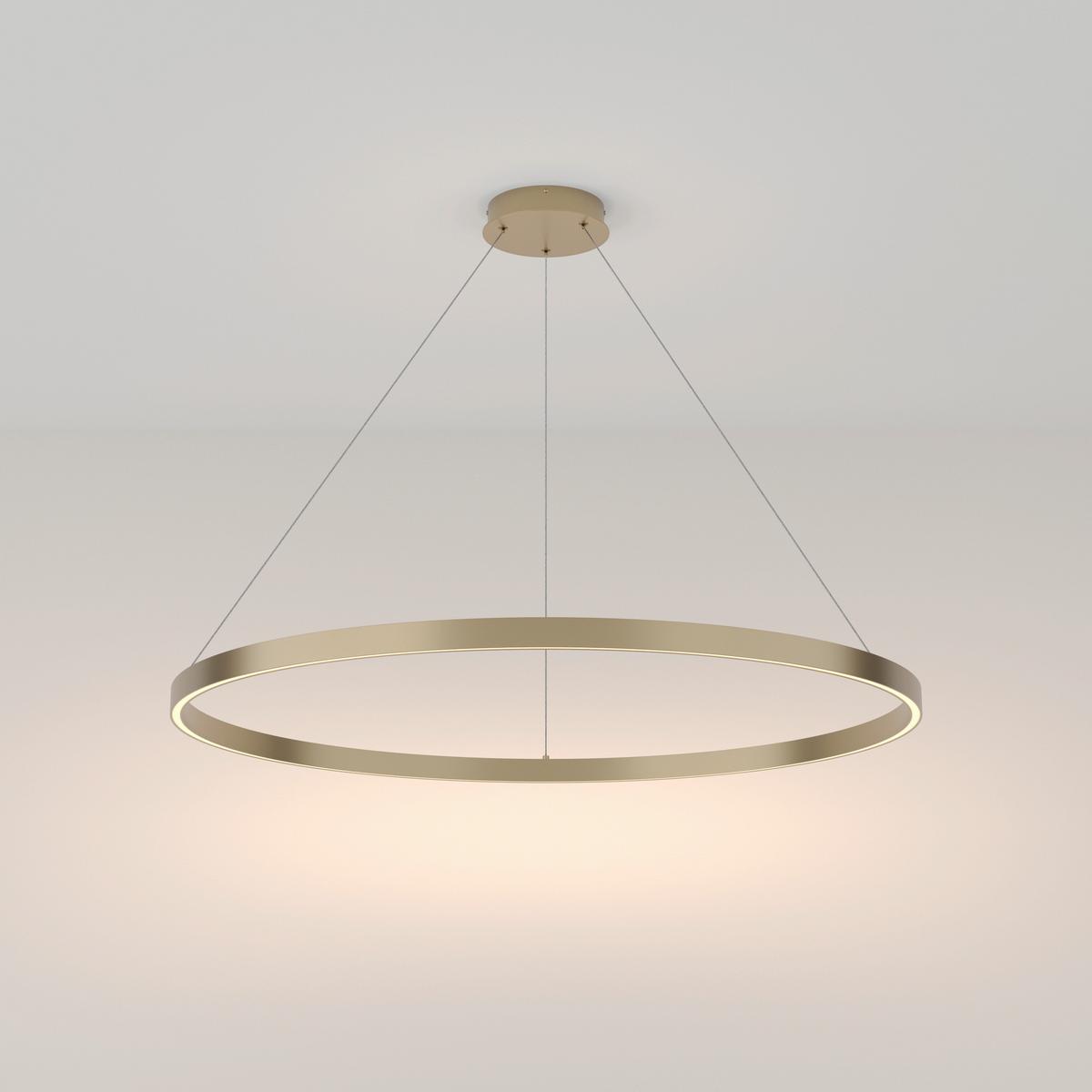 Pendelleuchte Rim - Messingfarben, Trend, Metall (100/3,5cm) - MAYTONI