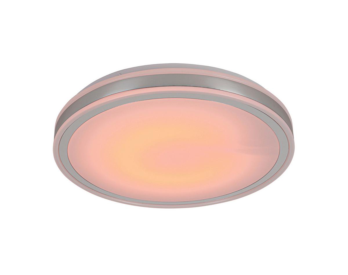 STROPNÉ LED SVIETIDLO FARBI - biela/chrómová, Modern, kov/plast (38/38/6cm) - Mömax