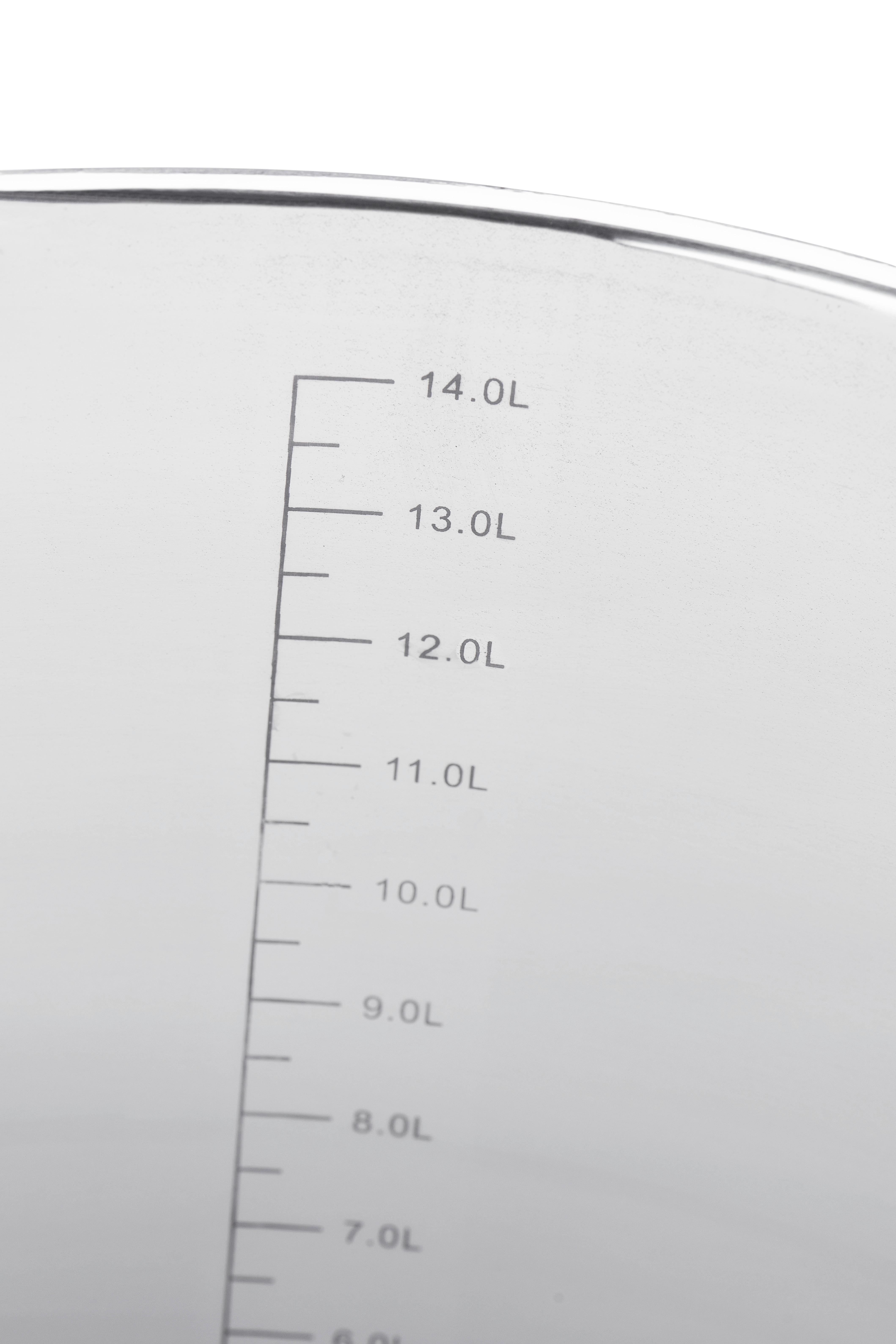 Luca Bessoni Großraumtopf Silvano 15 Liter Edelstahl mit Dampfablass