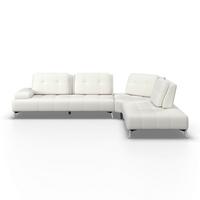 Sedacia súprava ESTELLA krémová farba - krémová/tmavosivá, Modern, kov/drevo (326/85/270cm) - Bessagi Home