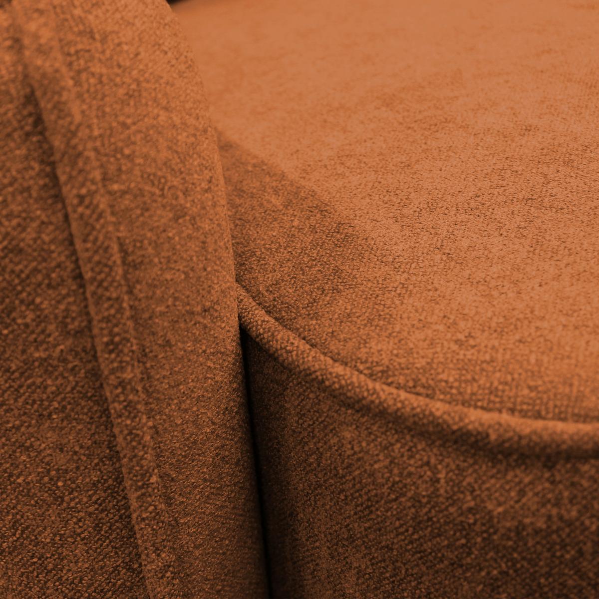 Ecksofa Fancy Rostfarben 143x209 cm - Rostfarben/Schwarz, Design, Textil (143/209cm) - MID.YOU