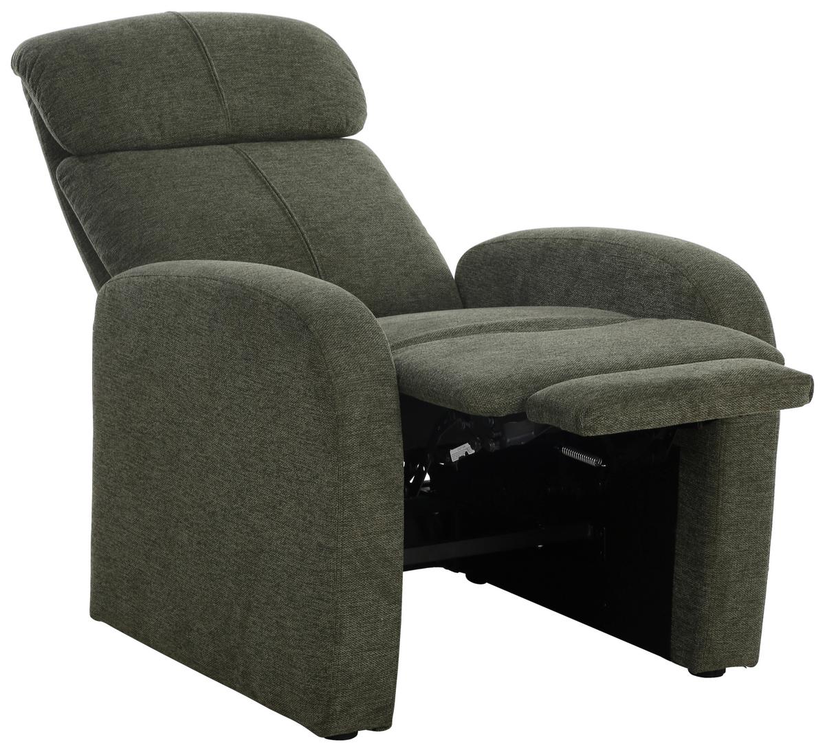 Relaxačné kreslo zelené KORFU - zelená, Modern, kov/drevo (73.5/104/90cm) - Based