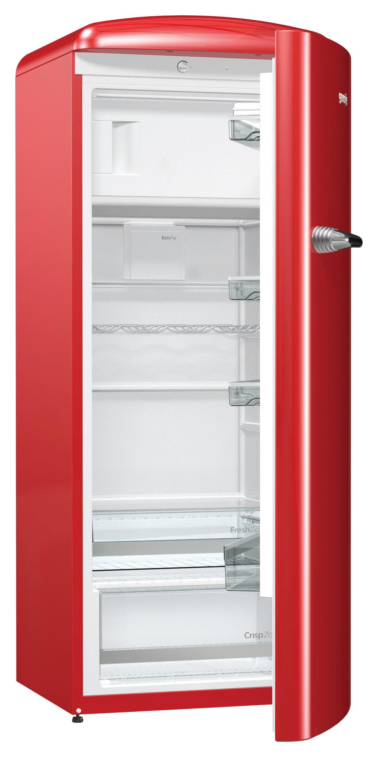 Gorenje Kühlschrank Orb 153 Rd - Rot, MODERN, Kunststoff (60/154/66,9cm) - Gorenje