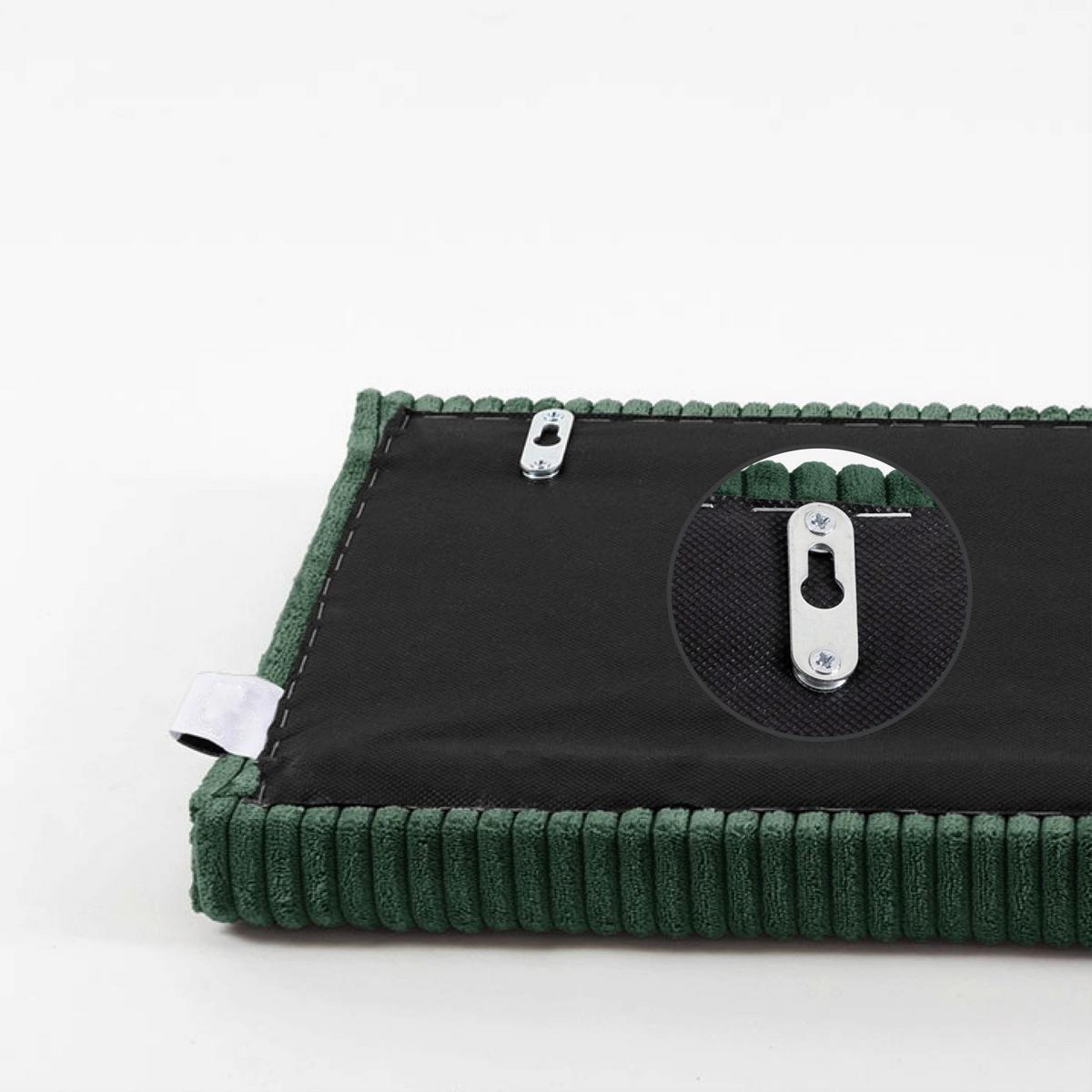POLSTERPANEEL WANDKISSEN GRÜN - Grün, Basics, Kunststoff/Textil (75/30/5cm)