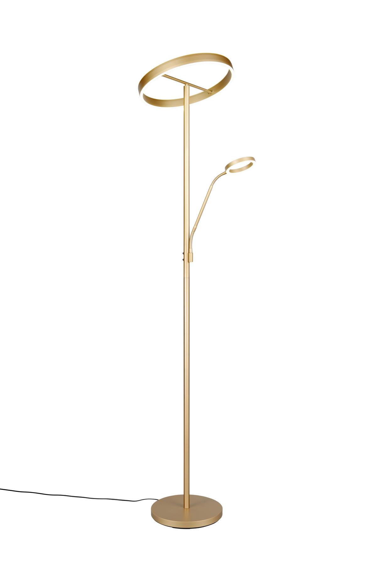 LED-Stehleuchte 449510279 Willis - Goldfarben, Design, Metall (40/180cm) - Trio Leuchten