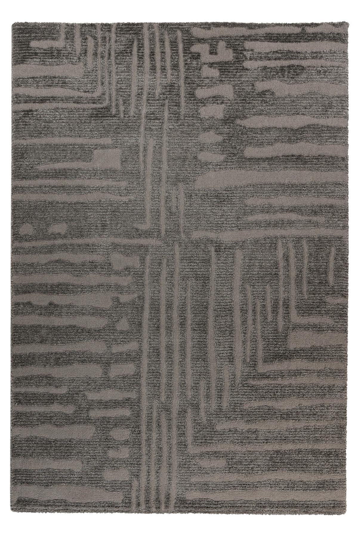 Hochflorteppich My Canyon 973 - Anthrazit, Basics, Textil (120/170cm) - Obsession