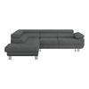 Ecksofa Savona - Anthrazit, MODERN, Textil (230/270cm) - Ondega