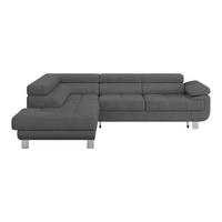 Ecksofa mit Schlaffunktion & Bettkasten Savona Anthrazit - Anthrazit, MODERN, Textil (230/270cm) - Ondega