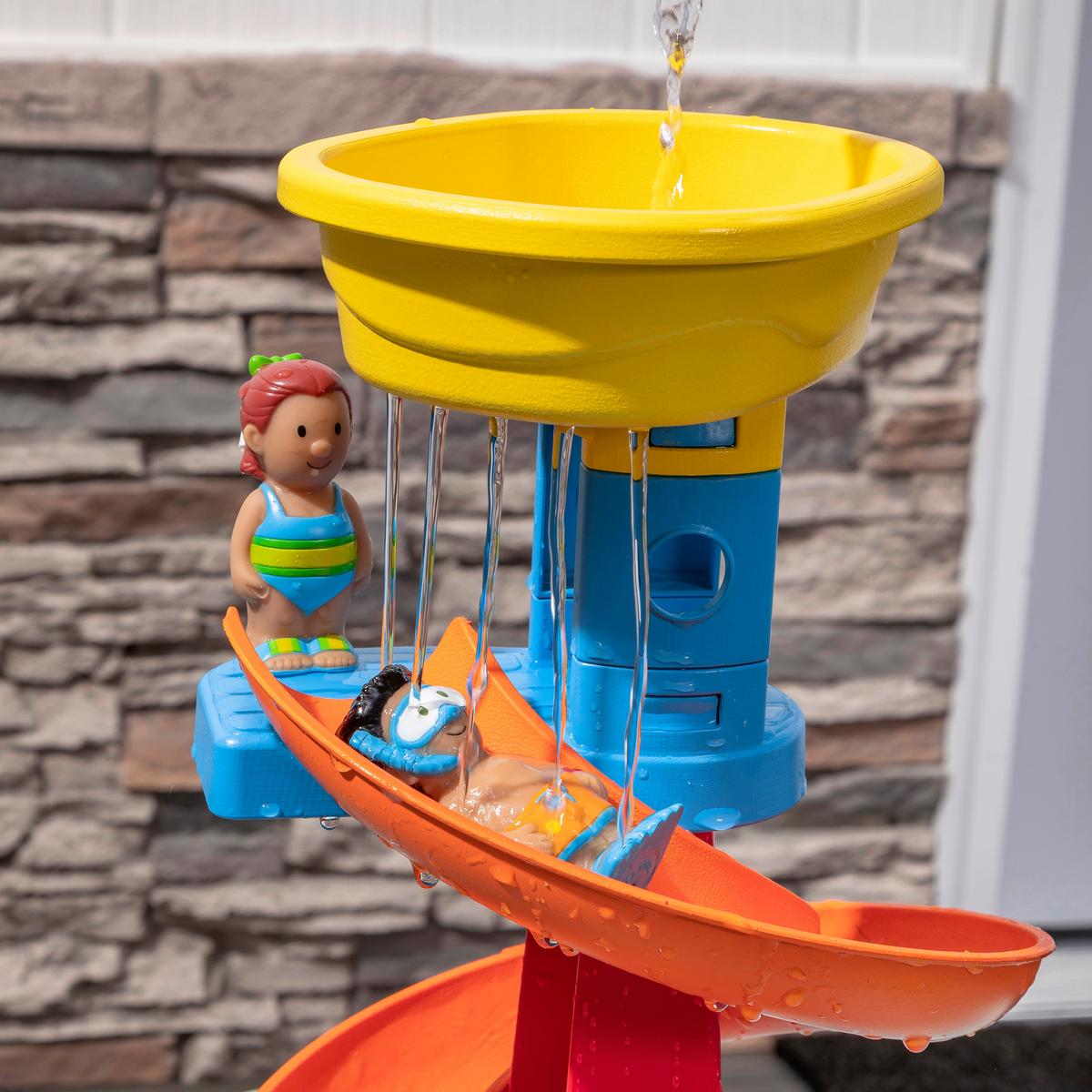 Sand- Und Wassertisch Spiral - Blau/Grau, Basics, Kunststoff (66/66/57,1cm) - Ambia Garden
