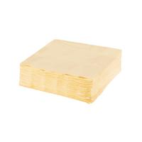 Serviette Lavenia Einfarbig Creme 50 Stk., 33x33 cm - Creme, MODERN, Papier (33/33cm) - Luca Bessoni