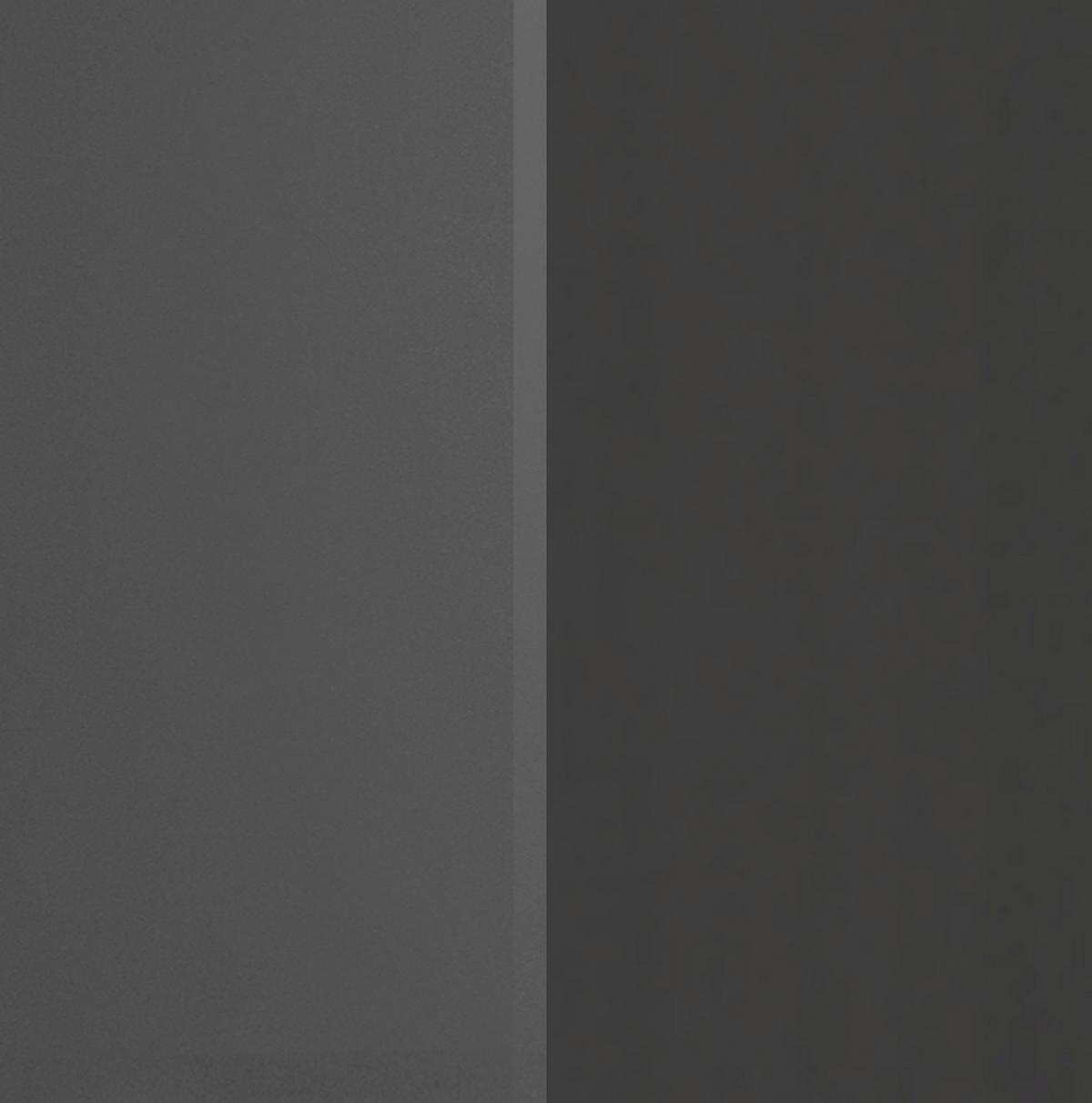 Küchenleerblock Mailand Graphitfarben B: 300cm - Graphitfarben/Sonoma Eiche, MODERN, Holzwerkstoff (300cm) - Held