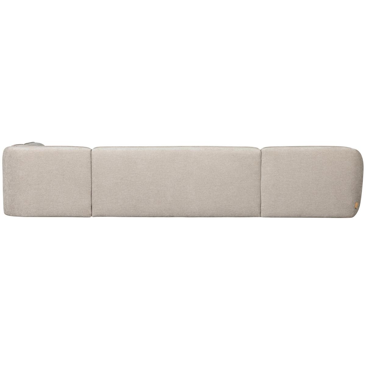 Ecksofa Polly Sandfarben B: 150x353x245cm - Sandfarben/Schwarz, Design, Textil (150/353/245cm) - Livetastic