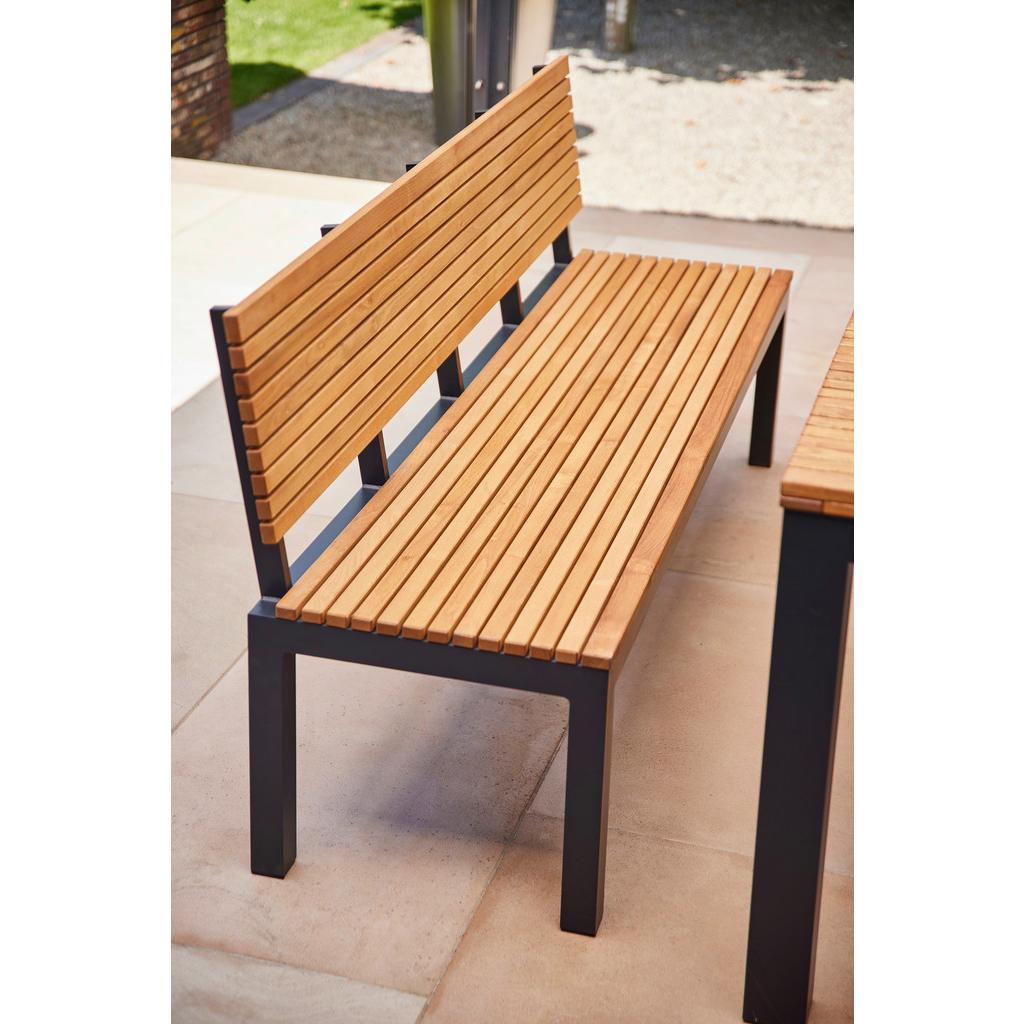 Gartenbank Holz N86394 3-Sitzer