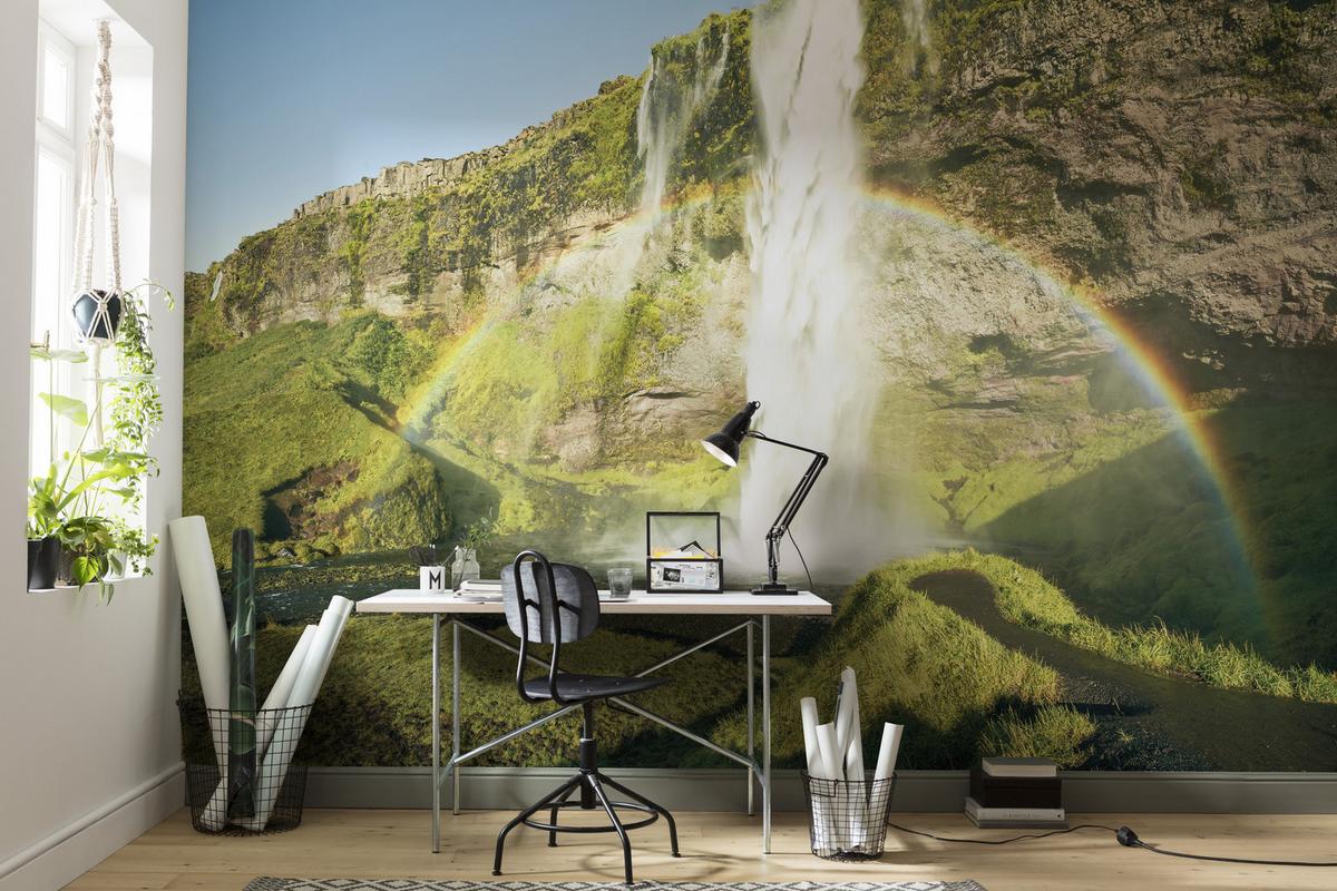 Fototapete Power Of Iceland - Multicolor, Trend, Textil (450/280cm)