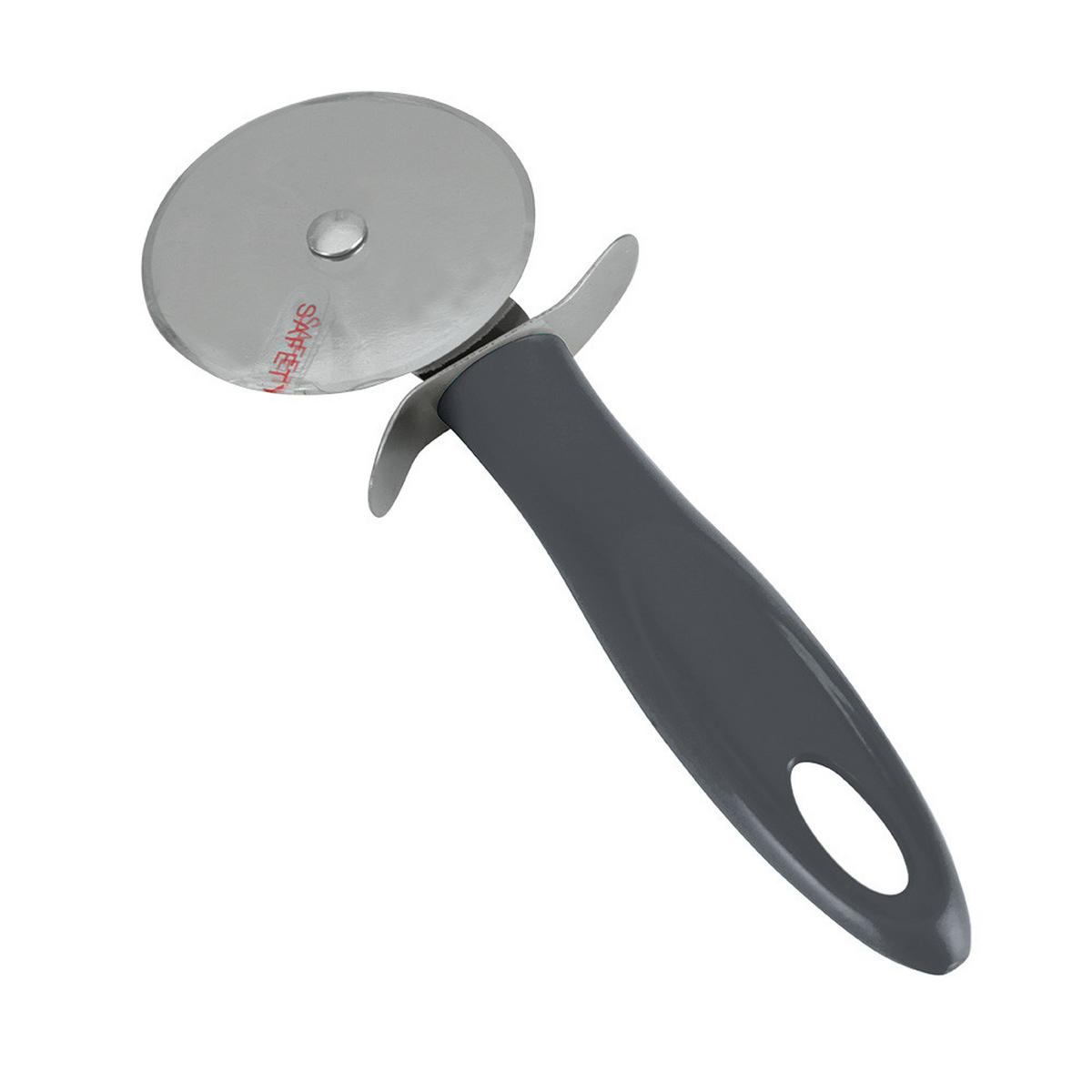 Pizzaschneider Mathis, Grau D/l: Ca. 7,4/19 Cm - Edelstahlfarben, Basics, Metall (7,4/19/1,8cm) - Metaltex