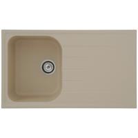 Spüle Respekta Granitspüle - Beige, Trend, Stein (86/20,9/50cm) - Respekta