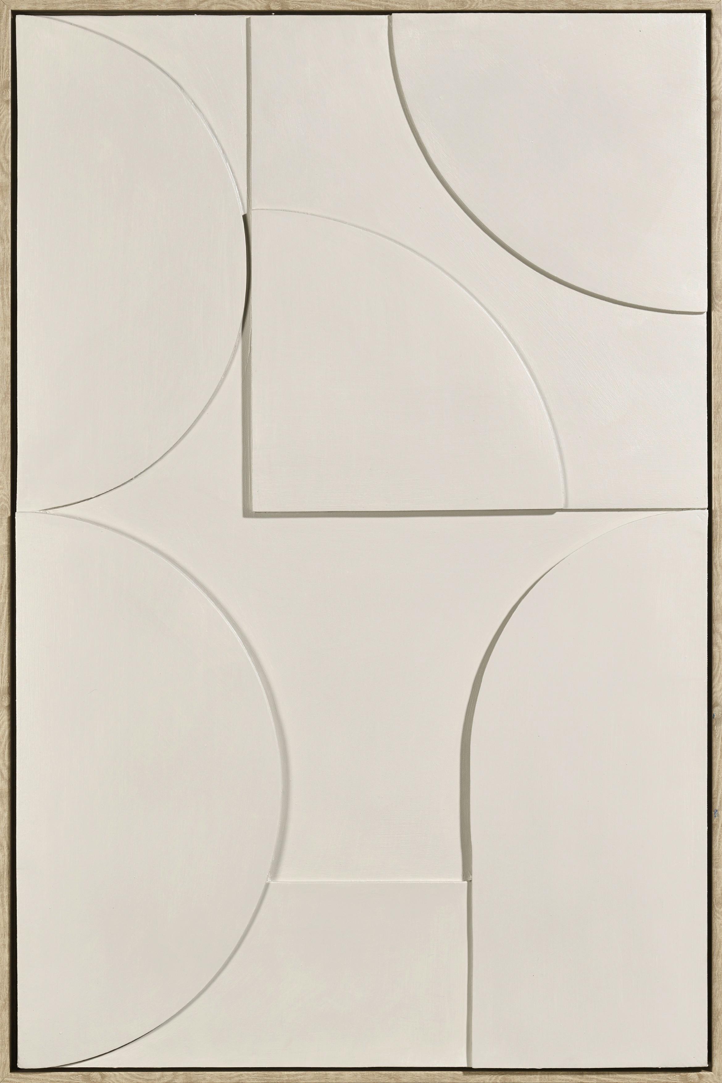 Obraz na plátne Denise - prírodná farba/béžová, drevo/textil (60/90cm) - Premium Living