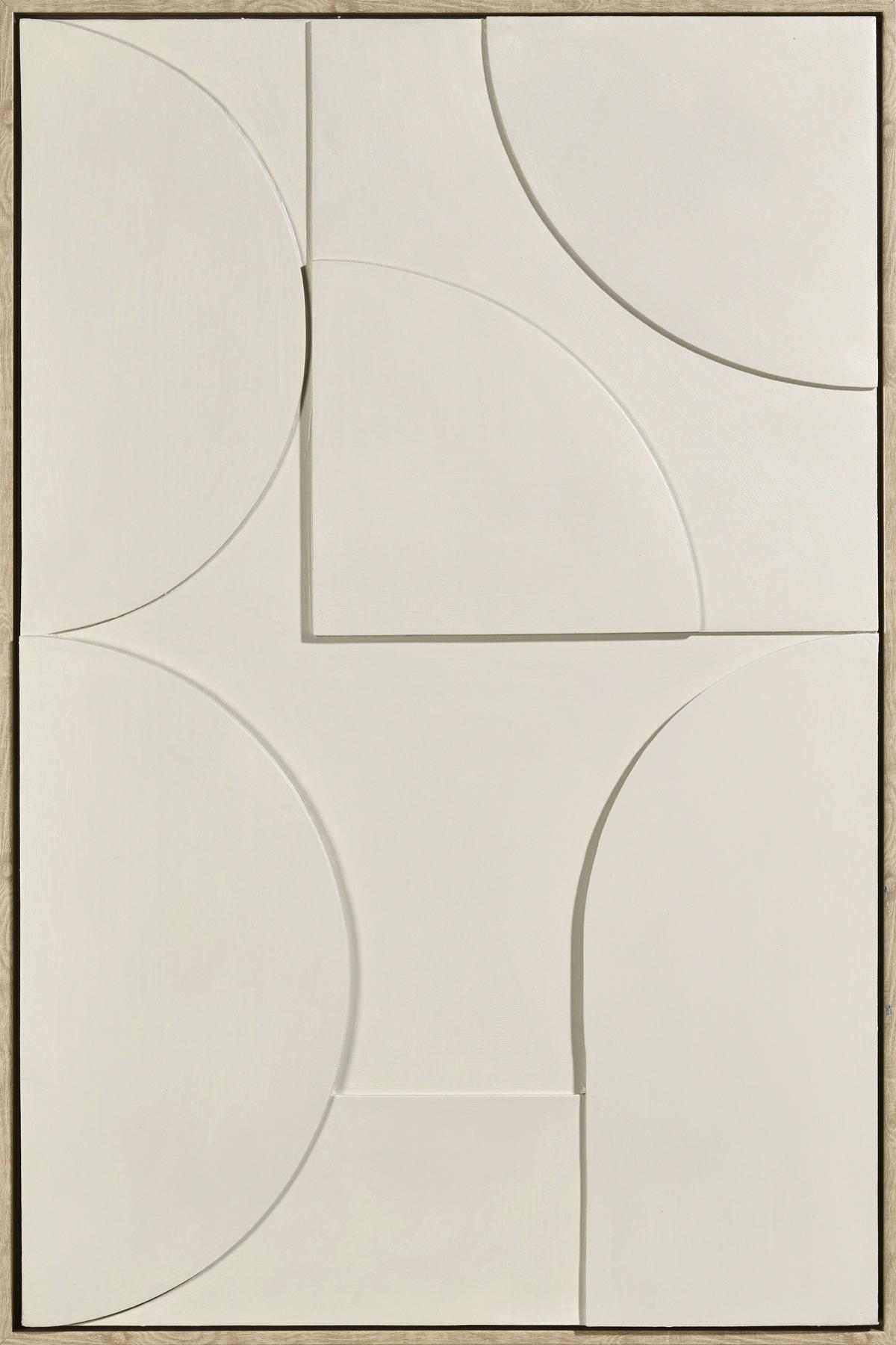 Obraz na plátne Denise - prírodná farba/béžová, drevo/textil (60/90cm) - Premium Living