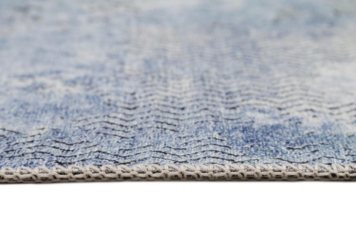 Webteppich Radiate Blau/grau 120x170 Cm - Blau/Grau, Design, Textil (120/170cm) - WECON HOME