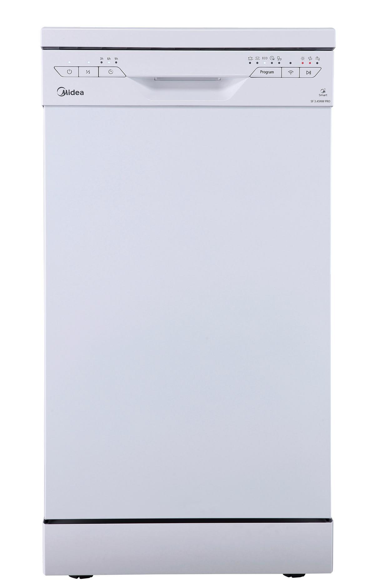 Geschirrspüler Sf 3.45nw Pro Geschirrspüler - Weiß, Basics, Kunststoff/Metall (44,8 cm/84,5 cm/55 cmcm) - Midea