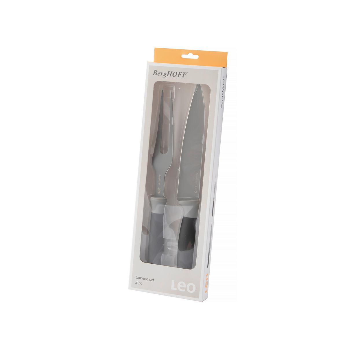 Messerset 2-Teilig Grau - Grau, Basics, Metall (12.5/2.9/39.10cm)
