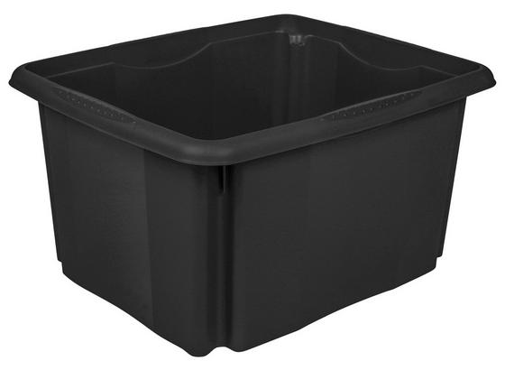 Box Emil - Schwarz, KONVENTIONELL, Kunststoff (41/34,5/22cm) Box Emil - Schwarz, KONVENTIONELL, Kunststoff (41/34,5/22cm)