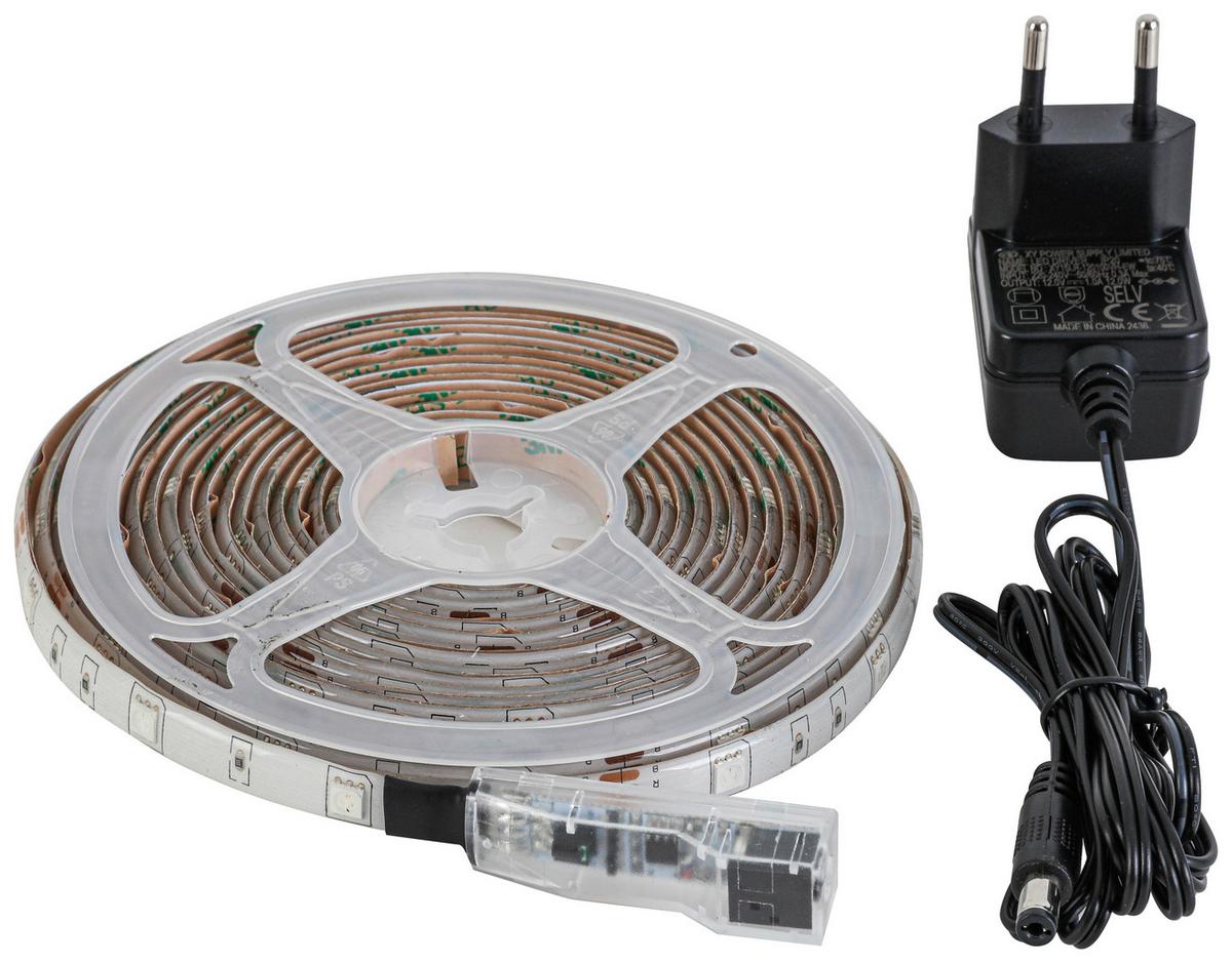 Led Díszlámpa Malte - fekete/fehér, Modern, műanyag (500cm) - Luca Bessoni