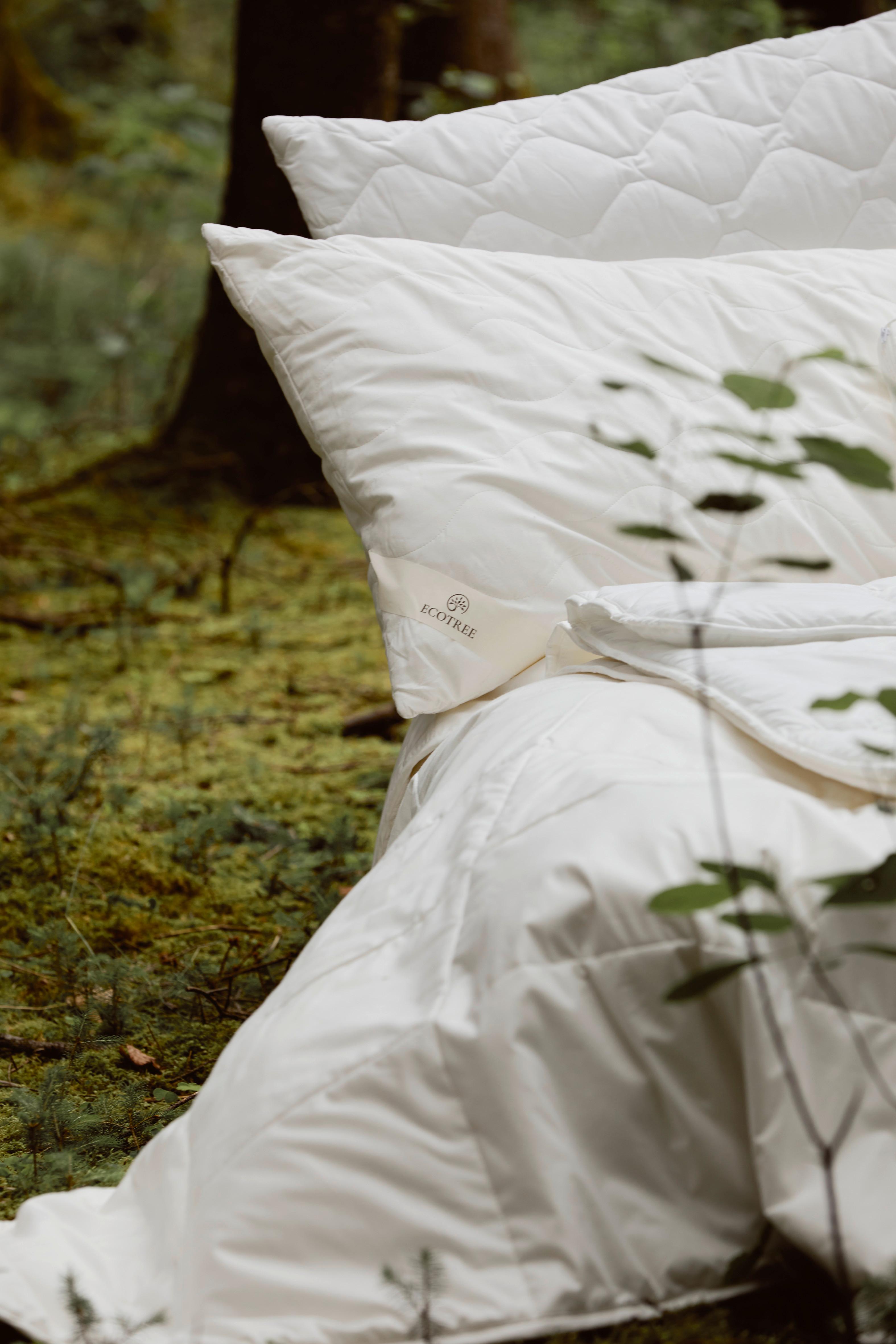Vankúš Pod Hlavu Bamboo, 70/90cm - biela, Moderný, textil (70/90cm) - ecoTree