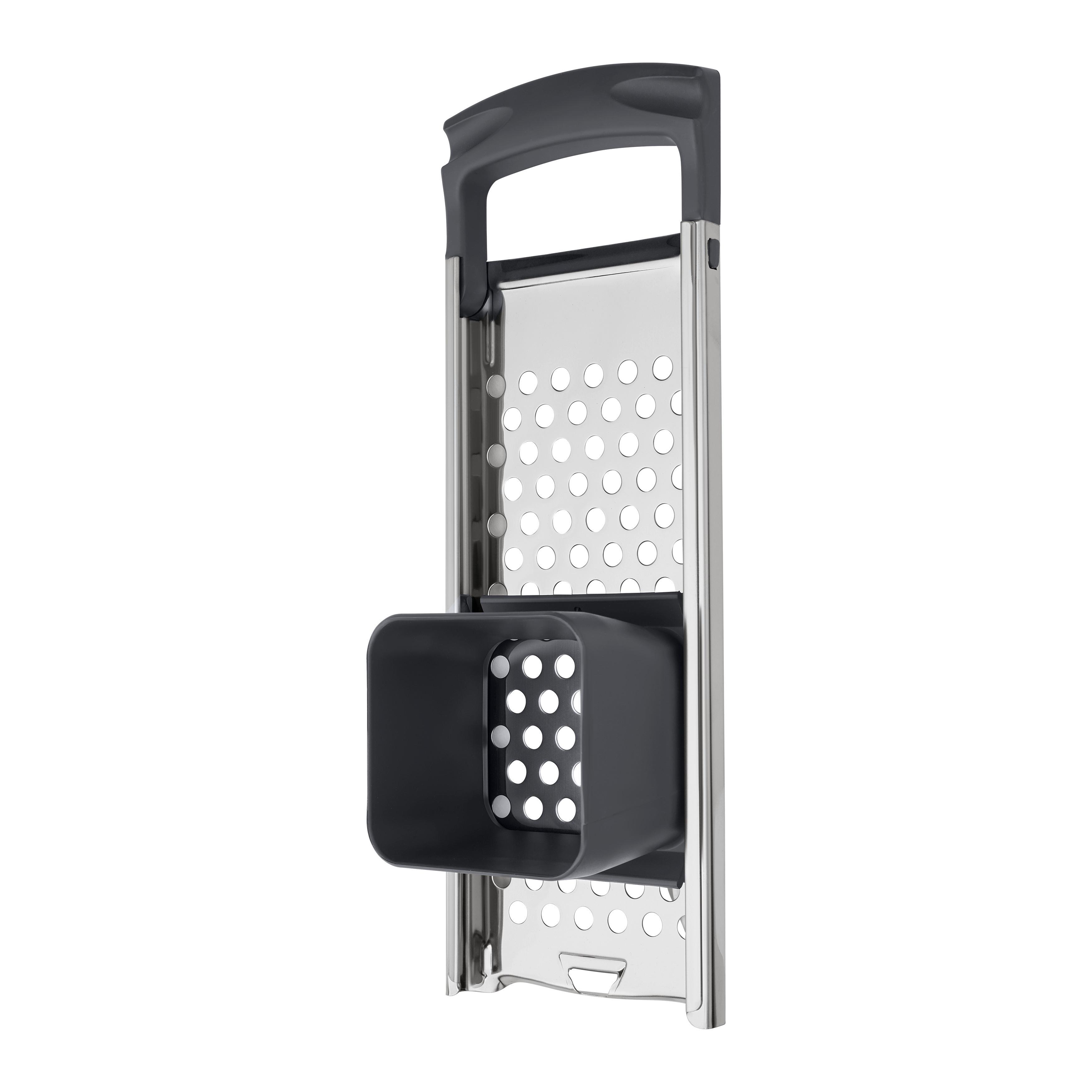 Struhadlo na špecle KIKI - tmavě šedá/barvy nerez oceli, Konvenční, kov/plast (33/11cm) - Mömax