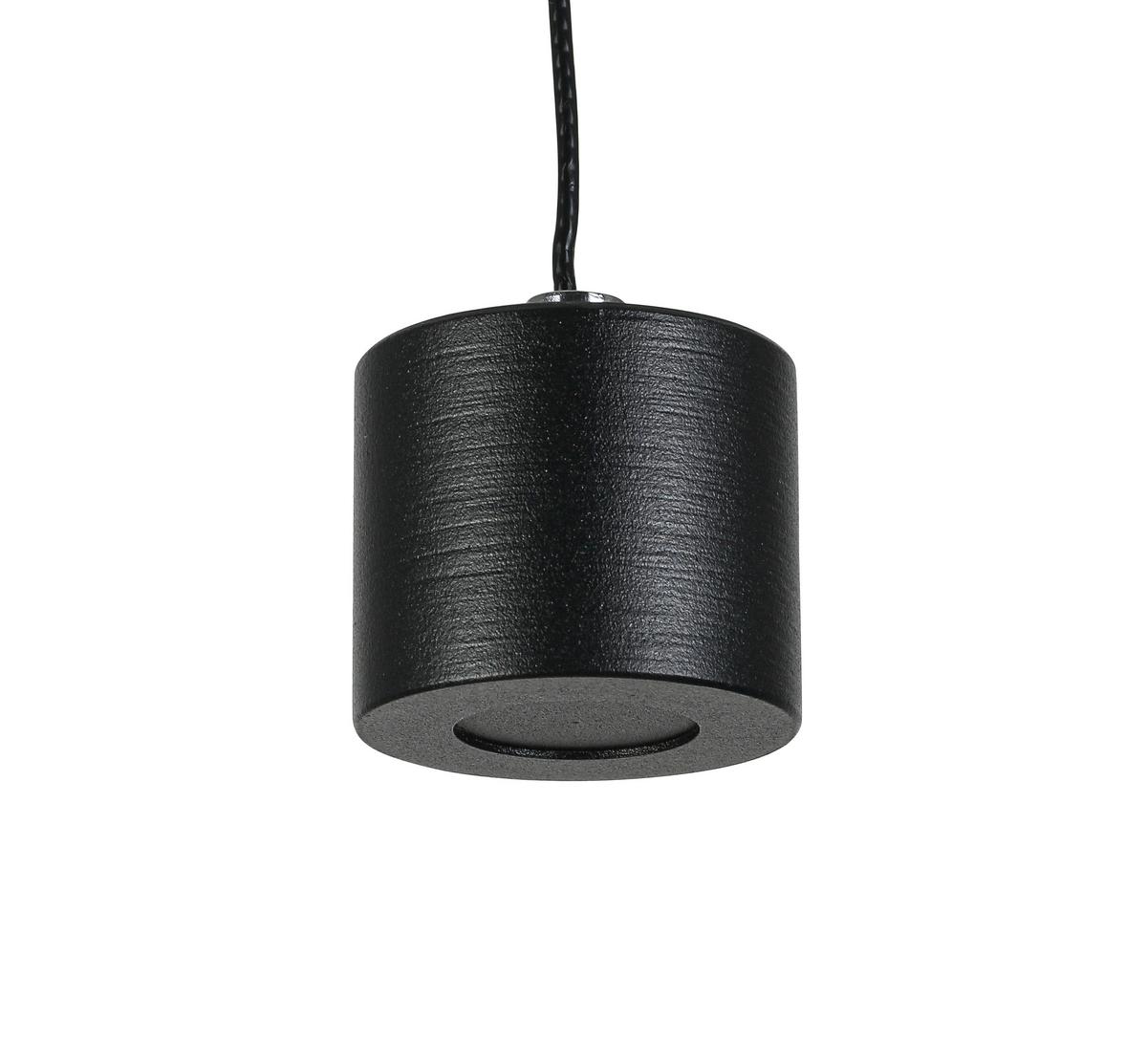 ZÁVĚSNÉ SVÍTIDLO SUSO - černá, Moderní, kov/plast (3,8/3,8/150cm) - Mömax