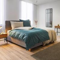Postel Boxspring šedé barvy Jerry, 180x200 - šedá/barvy olše, Moderní, dřevo/kompozitní dřevo (180/200cm) - Modern Living