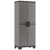 Kunststoffschrank Up Hoch - Schwarz/Grau, KONVENTIONELL, Kunststoff (68/173/39cm)