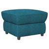 Polsterhocker Boston Blau Chenille - Blau/Schwarz, KONVENTIONELL, Textil (68/45/68cm) - Livetastic