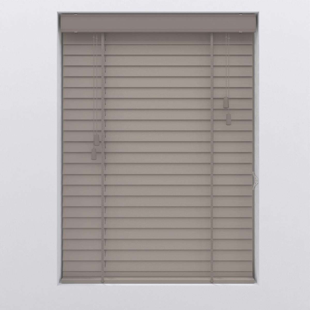 Jalousie Venetian 75x130 Cm Mit Schnürzug - Grau, Natur, Holz (75/130cm)
