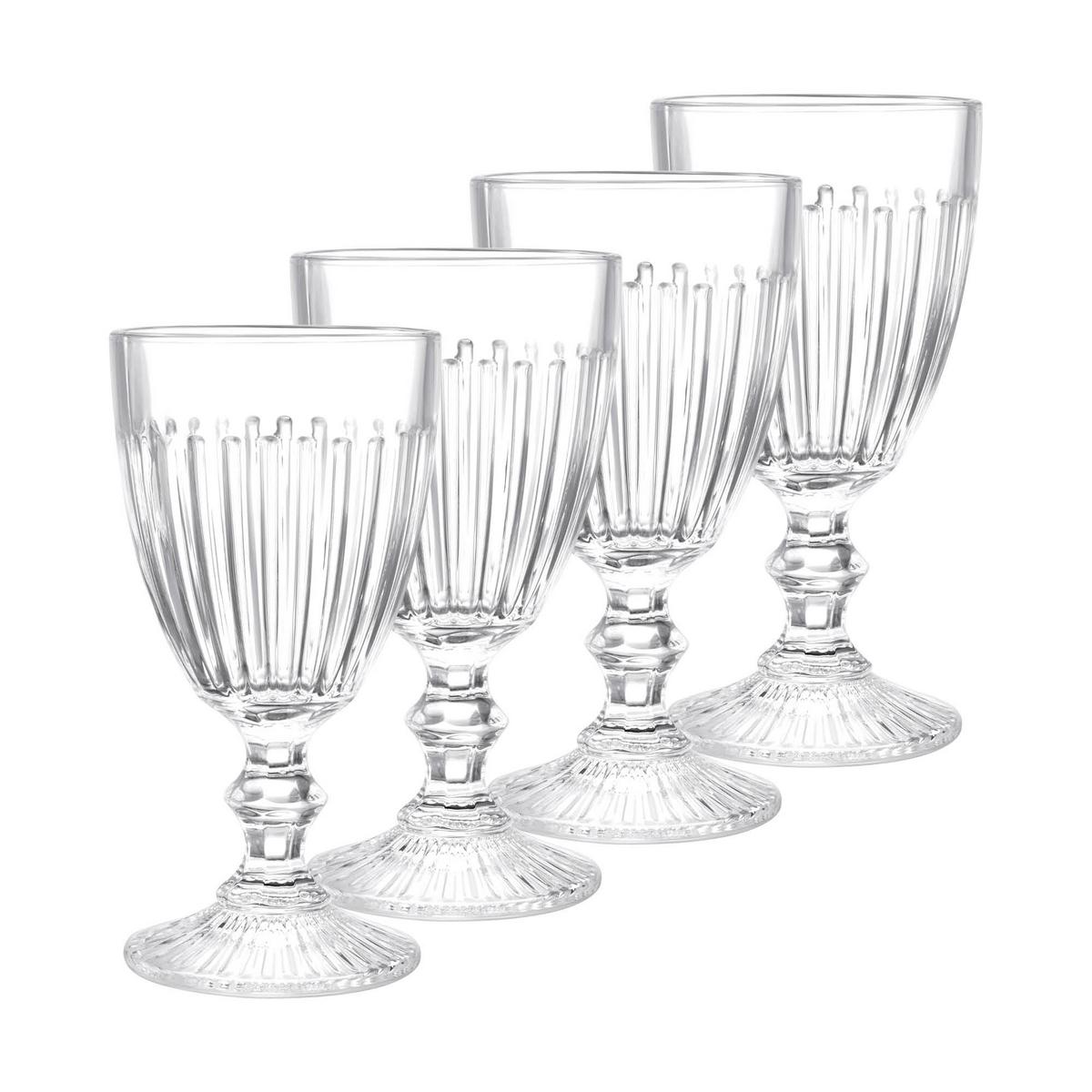 Sada sklenic ELROY - čiré, Konvenční, sklo (8,8/16,7cm) - Modern Living