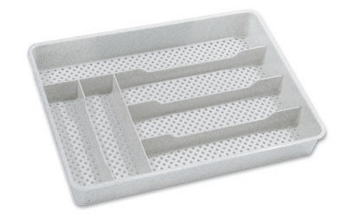 Evőeszköz Tartó 6 Fakkos - fehér, Konventionell, műanyag (35/25/4,5cm) - Best Price