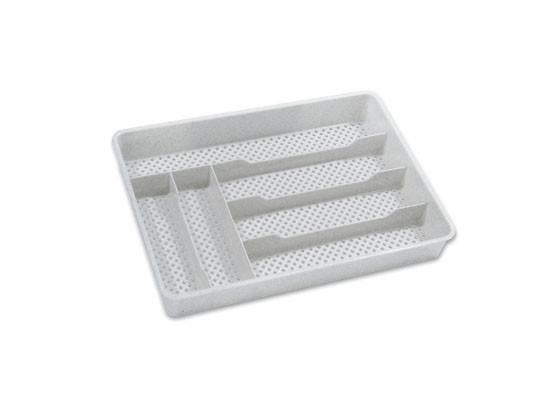 Evőeszköz Tartó 6 Fakkos - Fehér, konvencionális, Műanyag (35/25/4,5cm) Evőeszköz Tartó 6 Fakkos - Fehér, konvencionális, Műanyag (35/25/4,5cm)