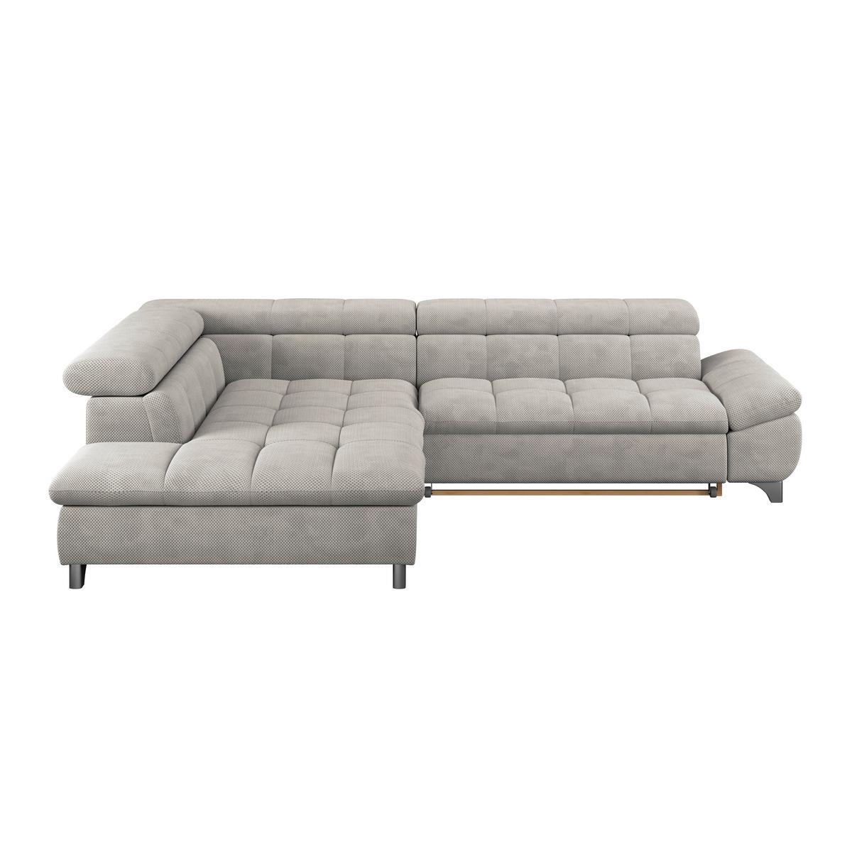 Ecksofa Gemini Naturfarben, B: 234cm - Chromfarben/Beige, KONVENTIONELL, Textil (234/312cm)