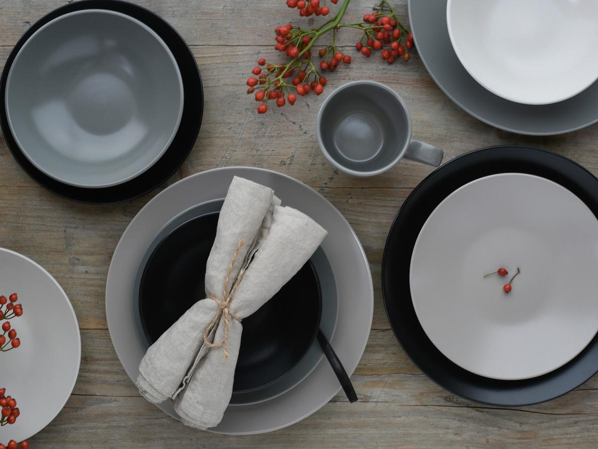 Kombiservice 25831 Manhattan - Taupe/Creme, Basics, Keramik - Creatable