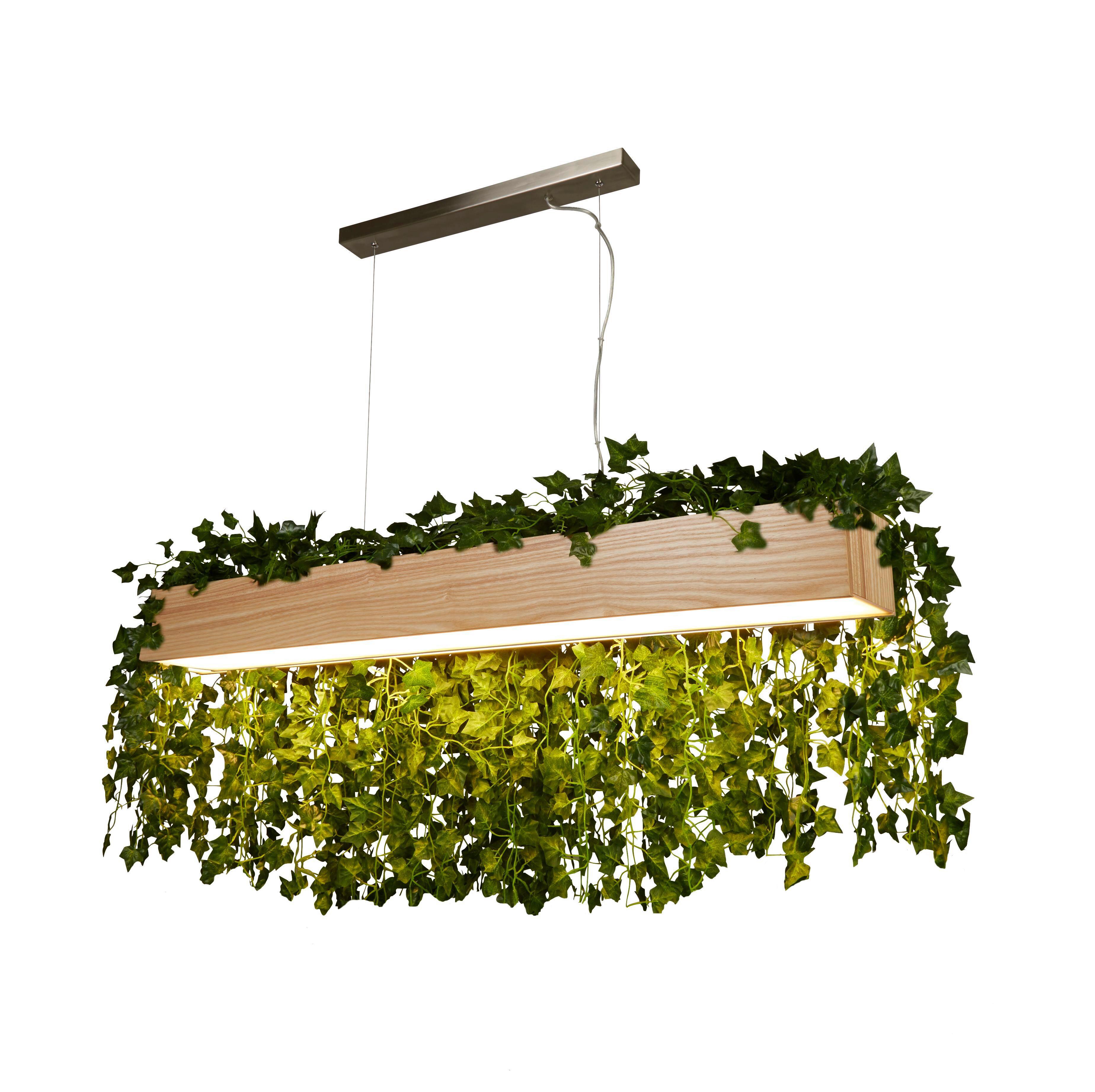 LED-Pendelleuchte Ash Led 7231 - Silberfarben/Naturfarben, Natur, Holz/Kunststoff (122/12/11.5cm)